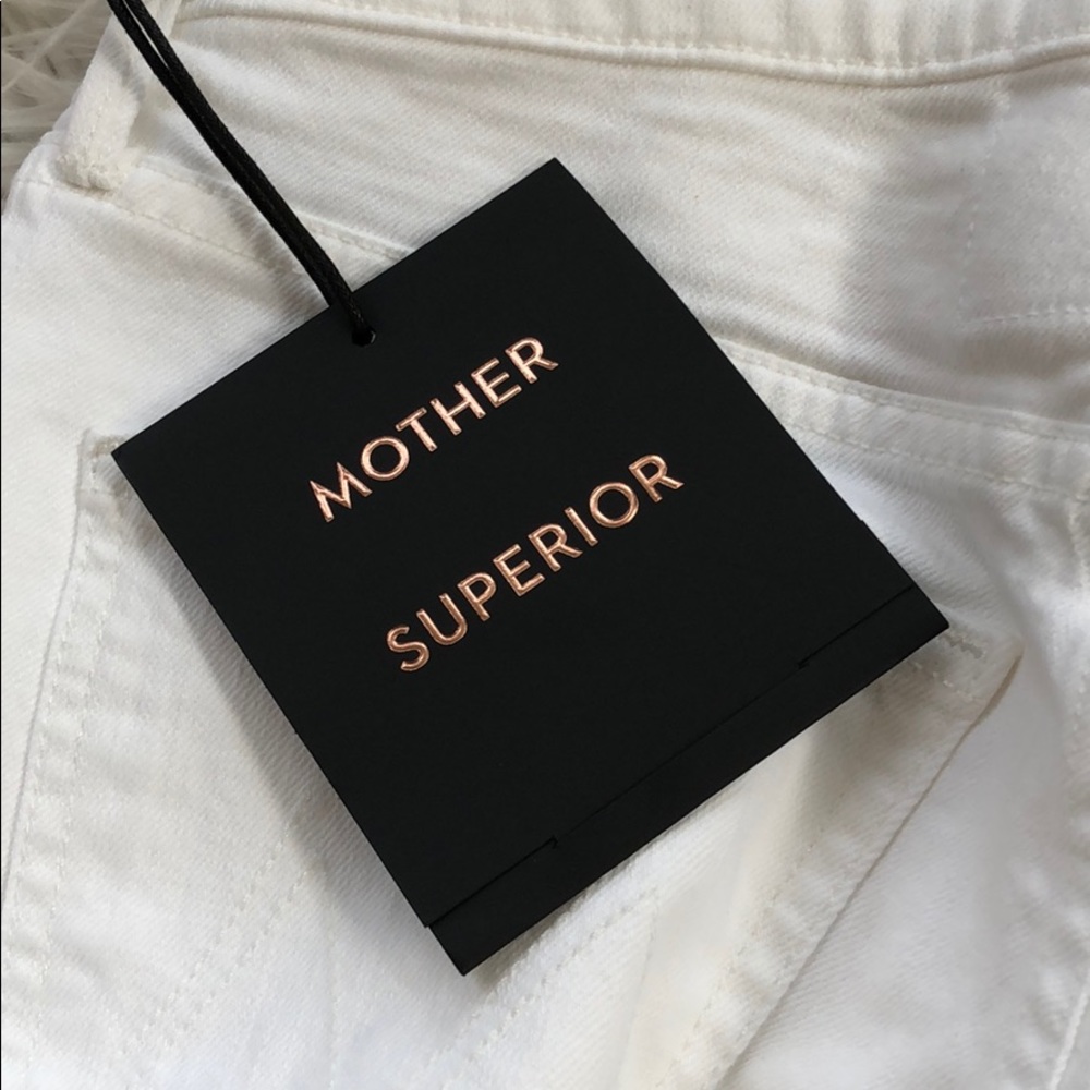 NEW • Mother • The Dazzler Lace Up Jeans White 27 - Picture 7 of 8